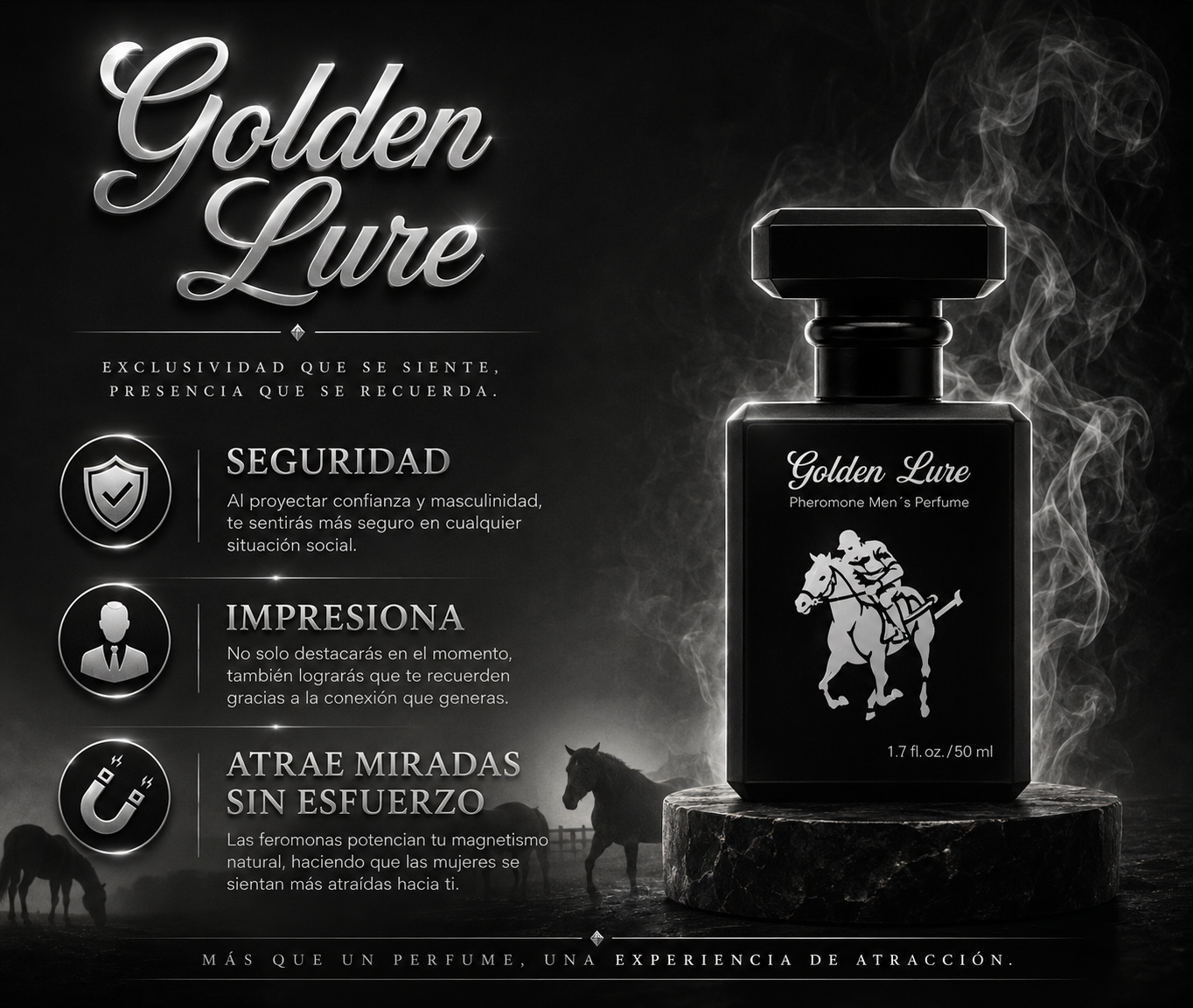GOLDEN LURE - PERFUME CON FEROMONAS PARA HOMBRES