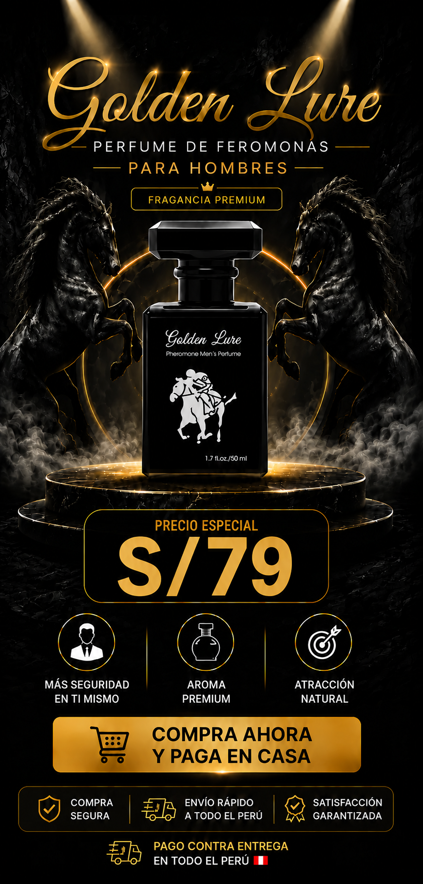 GOLDEN LURE - PERFUME CON FEROMONAS PARA HOMBRES