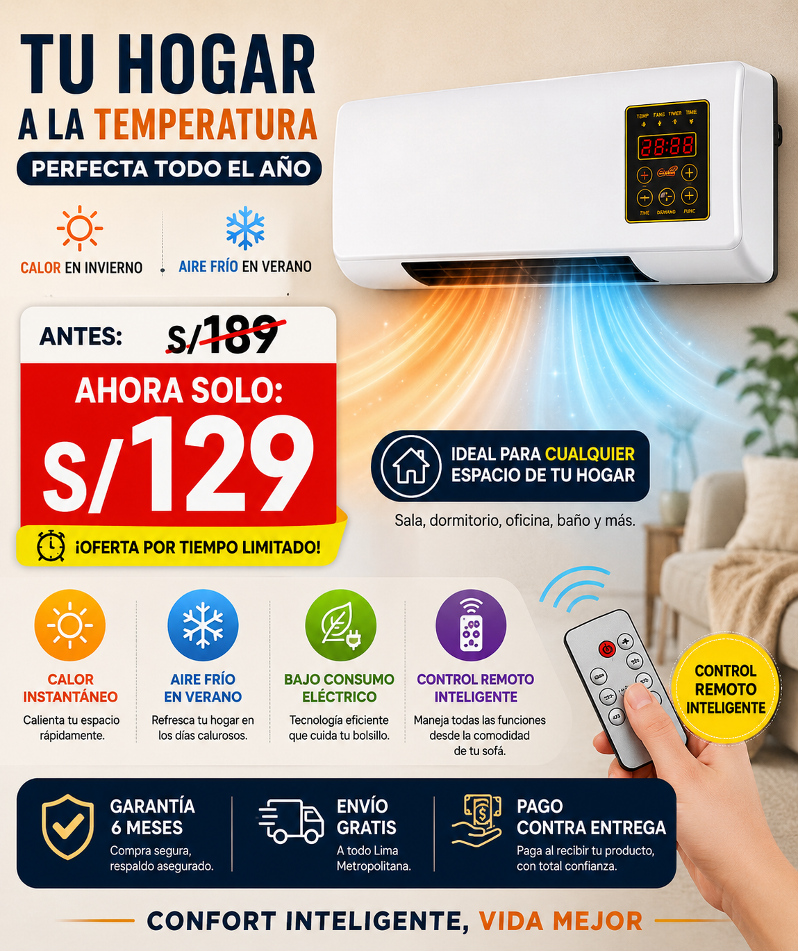 Aire Acondicionado 2 En 1 I TPOWER™