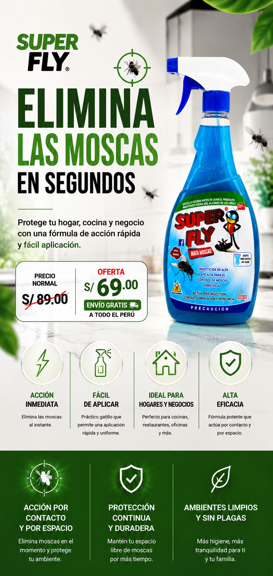 SUPER FLY  Mata Mosca de 500 ml
