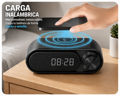 PARLANTE RADIO CON CARGA INALÁMBRICA